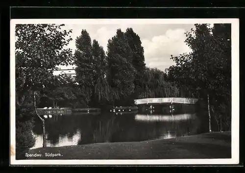AK Berlin-Spandau, Idylle im Südpark