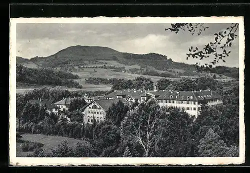 AK Bad Boll / Württbg., Blick auf das Kurhaus, Turmberg und Aichelberg