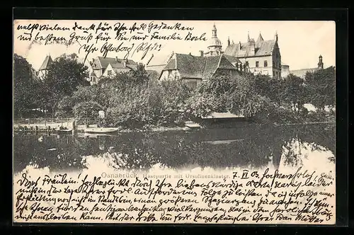 AK Osnabrück, Hasepartie mit Ursulinenkloster