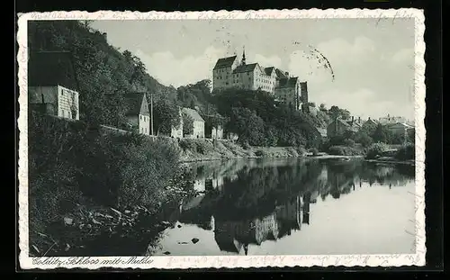 AK Colditz, Schloss mit Mulde