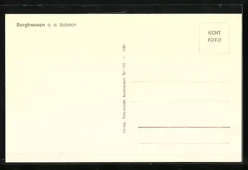 AK Burghausen a. d. Salzach, Teilansicht