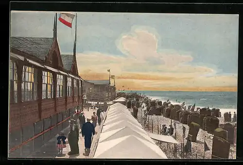 AK Westerland-Sylt /Nordsee, Am Strand