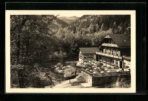 AK Tabarz /Thür. Wald, Gasthaus Schweizerhaus