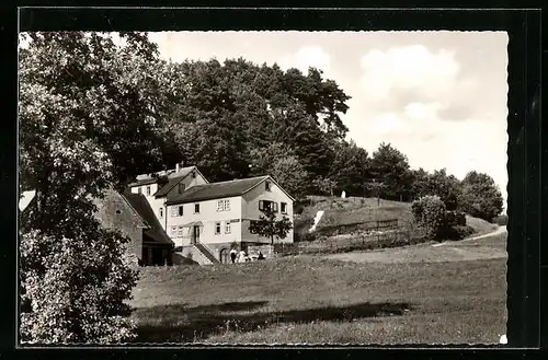 AK Unter-Mossau üb. Michelstadt /Odw., Pension Waldhaus von Jakob Treusch