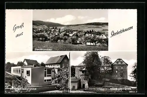 AK Sterkelshausen, Gesamtansicht, Dorfgemeinschaftshaus, Schloss Ludwigseck