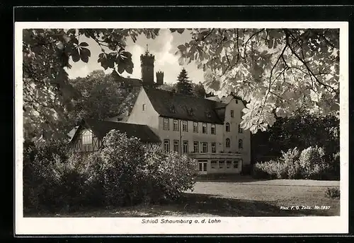 AK Balduinstein / Lahn, Hotel Waldecker Hof im Schloss Schaumburg