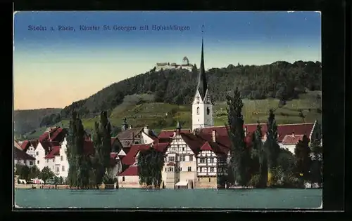 AK Stein am Rhein, Kloster St. Georgen mit Hohenklingen