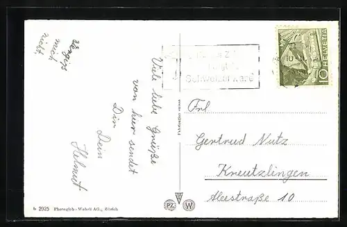 AK Kreuzlingen, Ortsansichten aus der Vogelschau