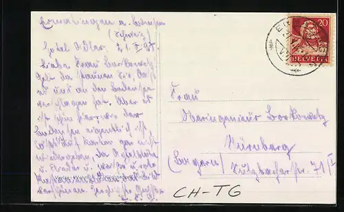 AK Ermatingen, Luftaufnahme des Ortes