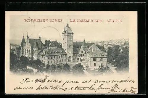 AK Zürich, Schweizerisches Landesmuseum