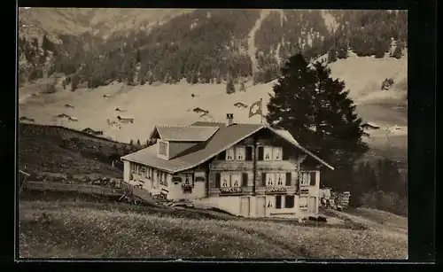 AK Gilbach-Adelboden, Blick auf das Skiheim