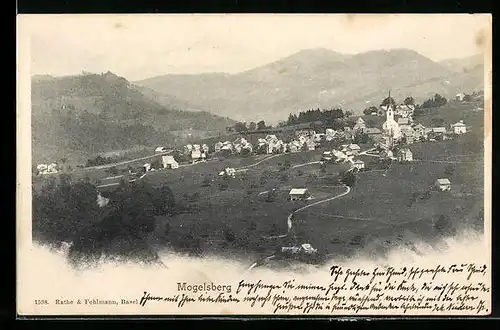 AK Mogelsberg, Gesamtansicht aus der Vogelschau