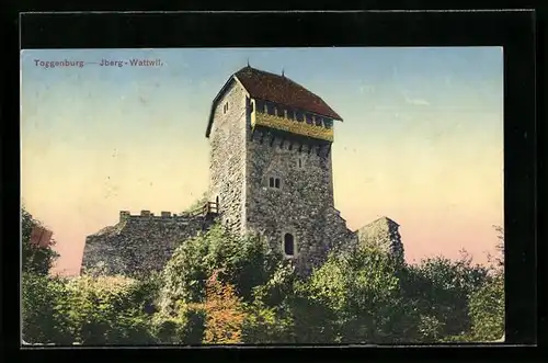 AK Wattwil /Toggenburg, Burg auf dem Iberg