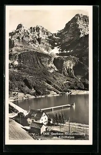 AK Klöntal, Gasthaus Rhodannenberg am Klönthalsee