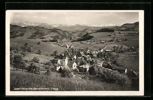AK Oberhelfenschwil /Togg., Gesamtansicht mit Umgebung von oben