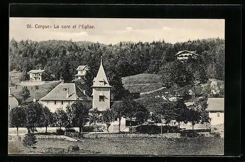 AK St. Cergue, La cure et l`Eglise