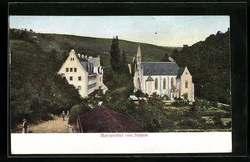 Relief-AK Marienthal, Blick von Süden