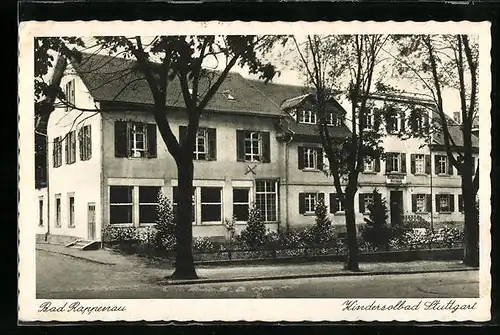 AK Bad Rappenau, Kindersolbad Stuttgart von der Strasse gesehen