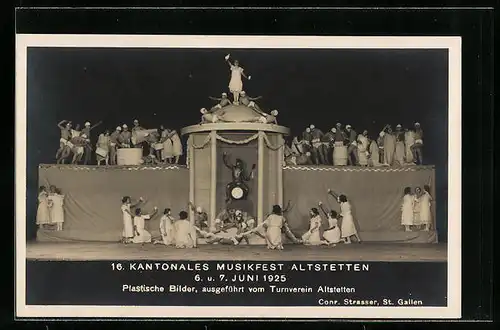 AK Altstetten, 16. Kantonales Musikfest 1925, Plastische Bilder, ausgeführt vom Turnverein
