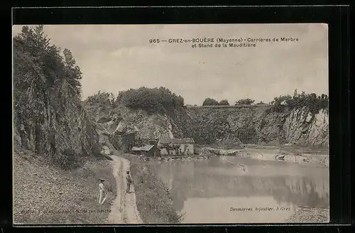 AK Grez-en-Bouère, Carrières de Marbre et Stand de la Mauditière