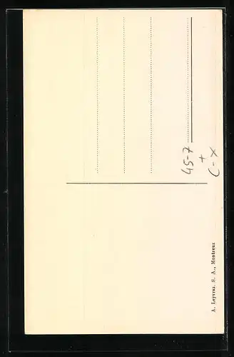 AK Bergsteigen, Exzentriker Rudolf Taugwalder, Invalide beim Bergsteigen