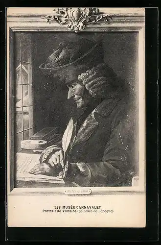 AK Portrait von Voltaire
