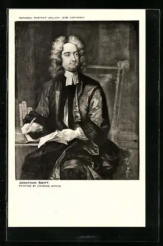 AK Portrait des Schriftstellers Jonathan Swift