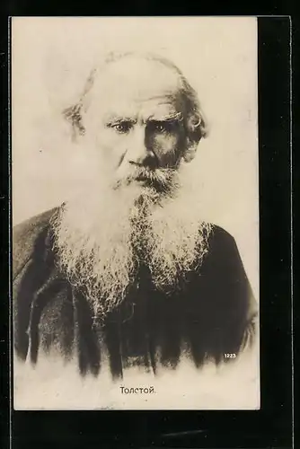 AK Portrait vom alten Tolstoi
