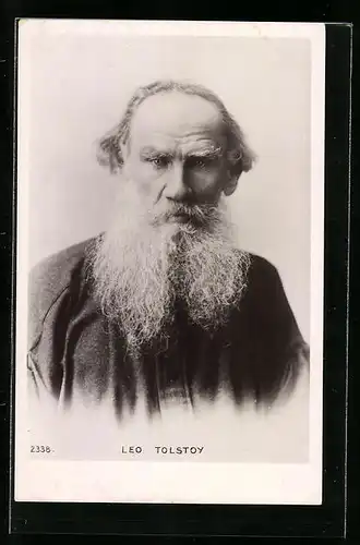 AK Portrait des Schriftstellers Leo Tolstoy