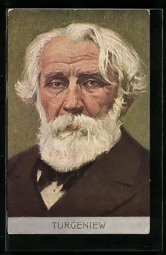 AK Turgeniew, Portrait des Dichters