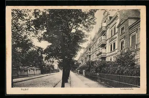 AK Tilsit, Partie in der Lindenstrasse