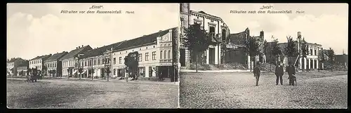 Klapp-AK Pillkallen, Markt vor und nach dem Russeneinfall
