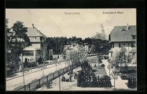 AK Zehlendorf-West, Sicht auf die Herderstrasse