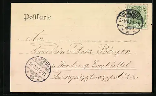 AK Rümpel, Blick auf ein Gehöft und ein Haus