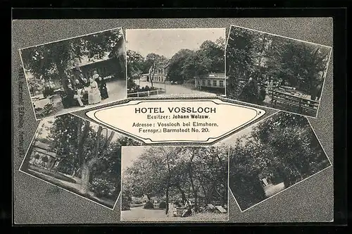 AK Vossloch, Hotel von Johann Welzow