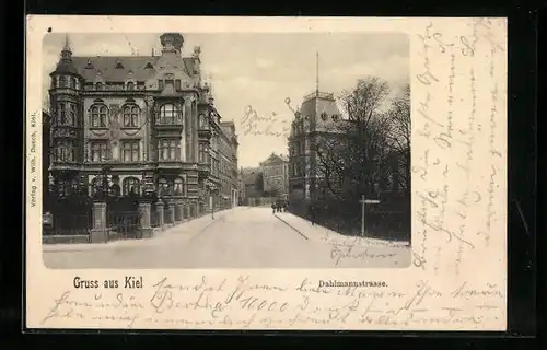 AK Kiel, Blick in die Dahlmannstrasse