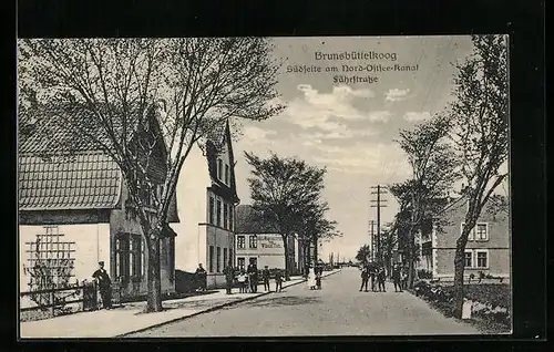 AK Brunsbüttelkoog, Südseite am Nord-Ostsee-Kanal, Fährstrasse