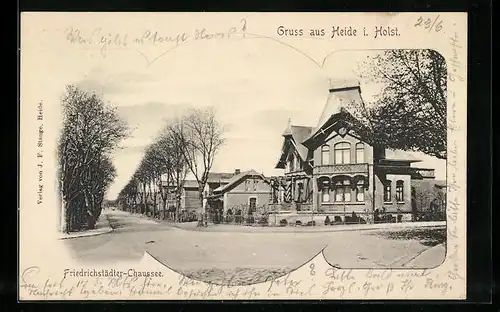 AK Heide i. H., Friedrichstädter-Chaussee