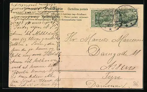 AK Garding, Partie aus dem Ort