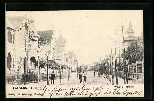 AK Flensburg, Die Wrangelstrasse