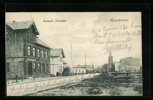 AK Quickborn, Kaiserl. Postamt
