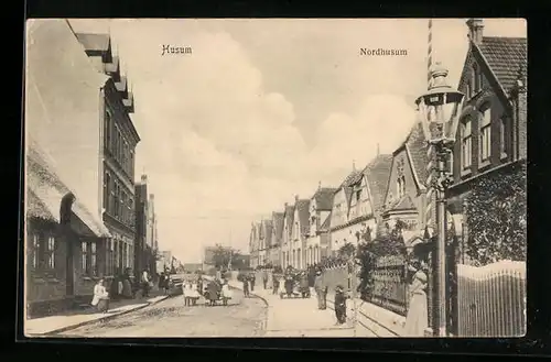 AK Husum, Strasse in Nordhusum