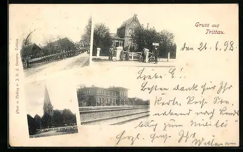 AK Trittau, Bahnhof und Kirche