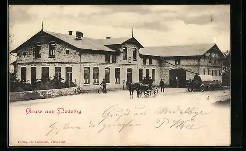 AK Medelby, Kaiserliche Post