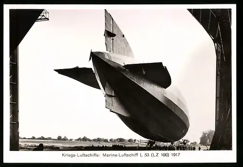 Fotografie Kriegs-Luftschiffe: Marine-Luftschiff L53 (LZ 100) 1917