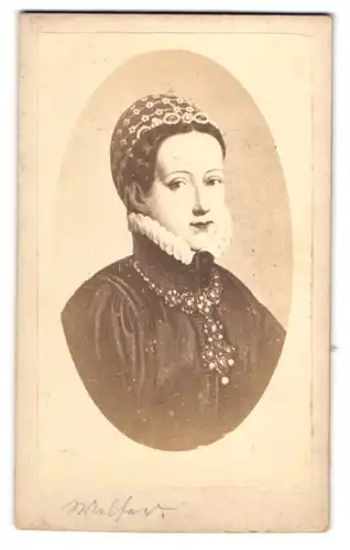 Fotografie unbekannter Fotograf und Ort, Portrait Philippine Welster, Frau von Erzherzog Ferdinand II. von Habsburg