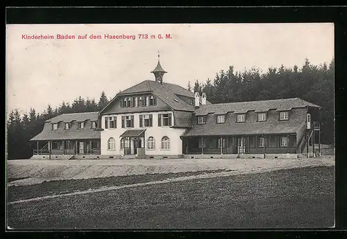 AK Baden, Das Kinderheim auf dem Hasenberg
