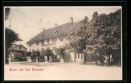 AK Bad Bubendorf, Blick auf das Hotel Soolbad Bubendorf