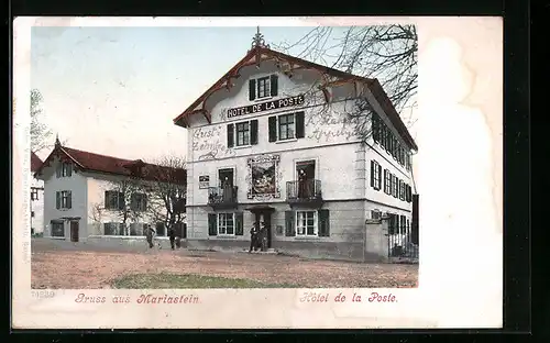AK Mariastein, Ansicht vom Hotel de la Poste