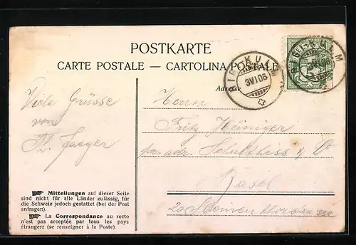 Lithographie Rigi, Rigi-Klösterli, Känzeli, Rigi-Kaltbad